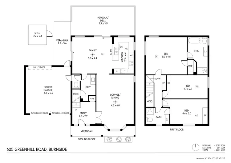 Floorplan of Homely house listing, 605 Greenhill Road, Burnside SA 5066
