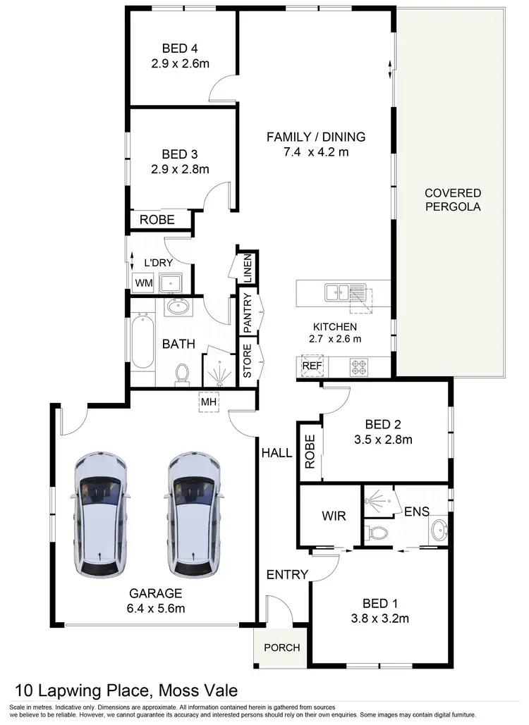 Floorplan of Homely house listing, 10 Lapwing Place, Moss Vale NSW 2577