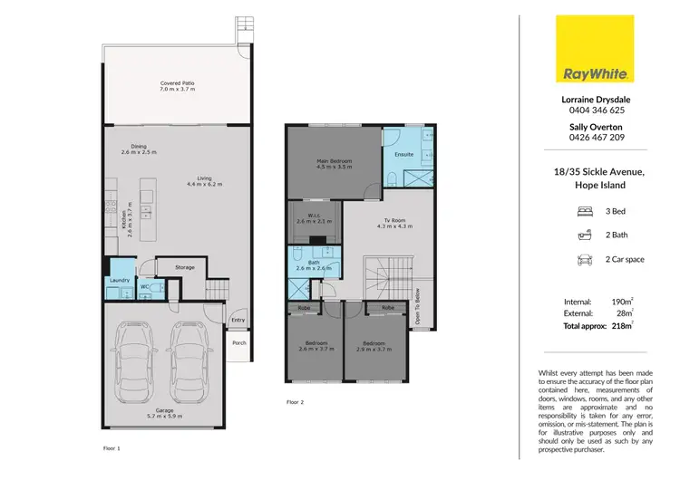 Floorplan of Homely townhouse listing, 18/35 Sickle Avenue, Hope Island QLD 4212