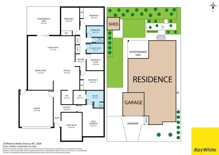 Floorplan of Homely house listing, 23 Wisteria Street, Echuca VIC 3564
