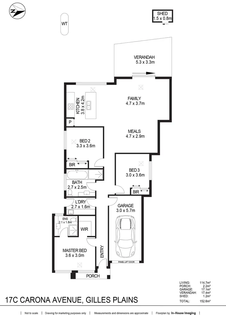Floorplan of Homely house listing, 17C Carona Avenue, Gilles Plains SA 5086