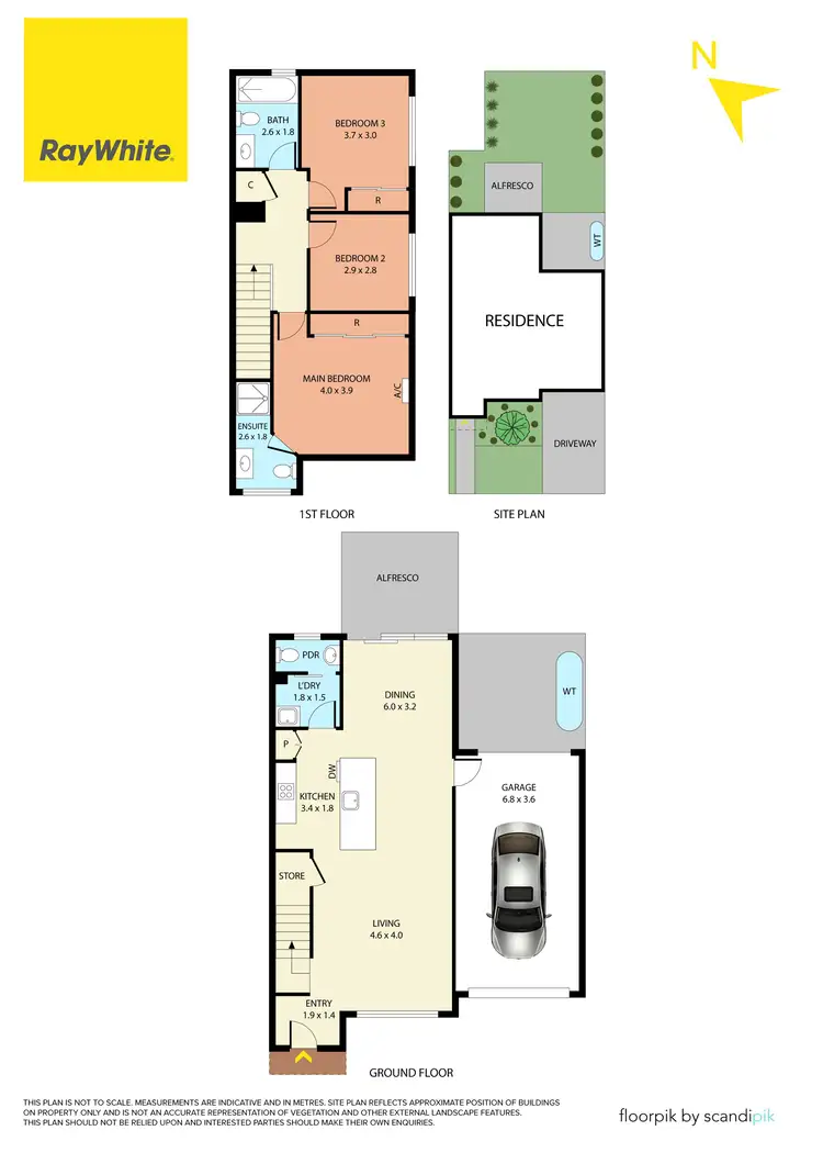 Floorplan of Homely townhouse listing, 19 Paragon Way, Waterways VIC 3195
