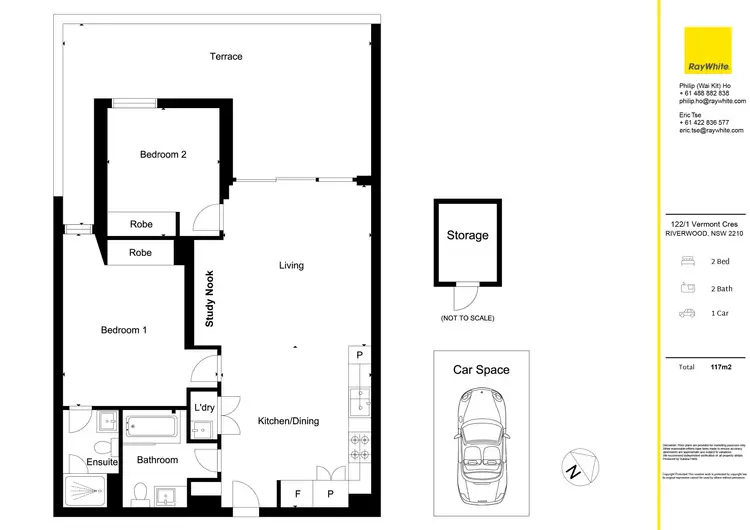 Floorplan of Homely apartment listing, 122/1 Vermont Crescent, Riverwood NSW 2210