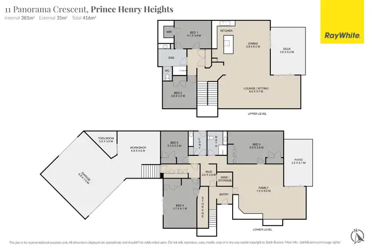Floorplan of Homely house listing, 11 Panorama Crescent, Prince Henry Heights QLD 4350