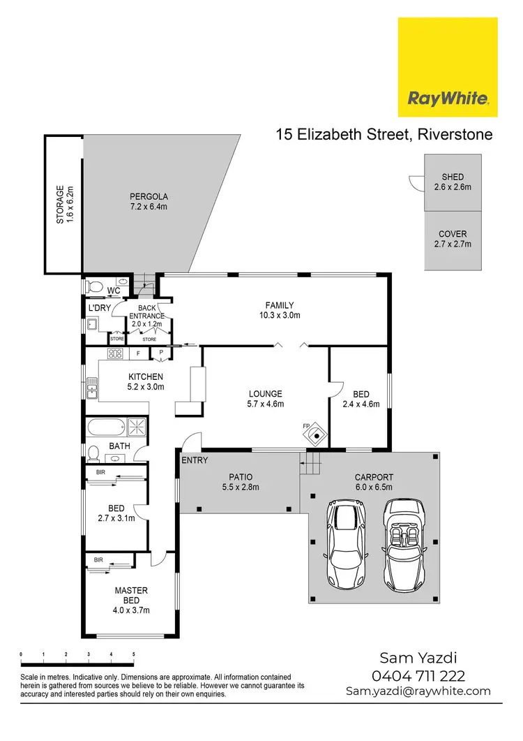 Floorplan of Homely house listing, 15 Elizabeth Street, Riverstone NSW 2765