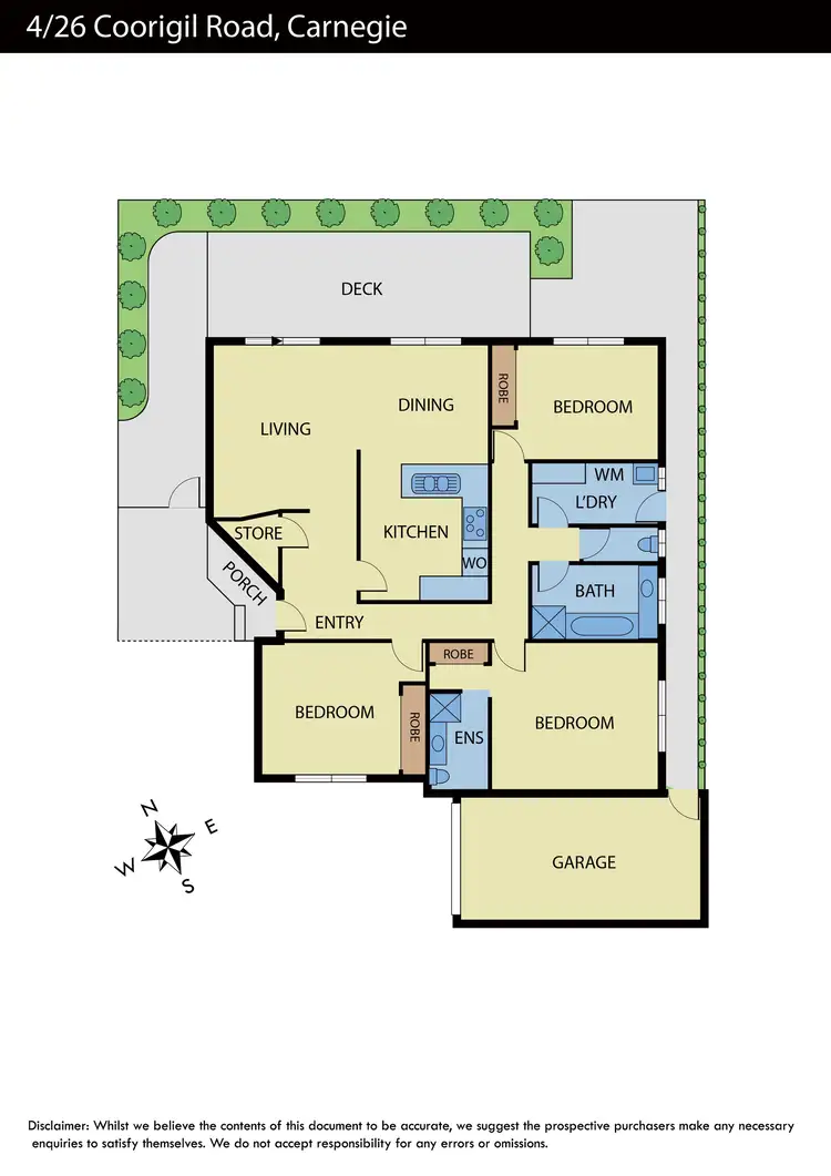 Floorplan of Homely unit listing, 4/26 Coorigil Road, Carnegie VIC 3163