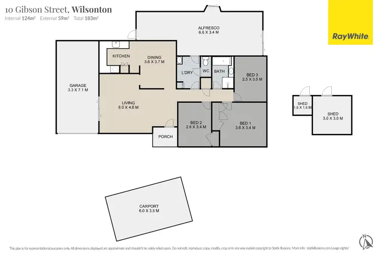 Floorplan of Homely house listing, 10 Gibson Street, Wilsonton QLD 4350