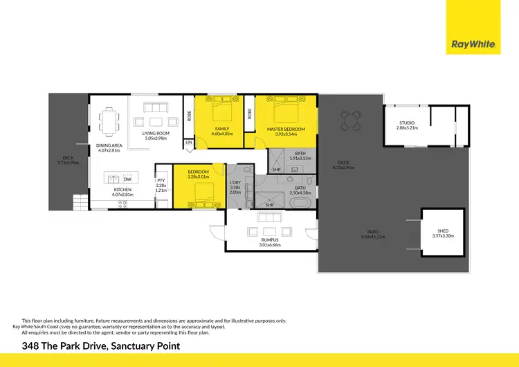 Floorplan of Homely house listing, 348 The Park Drive, Sanctuary Point NSW 2540