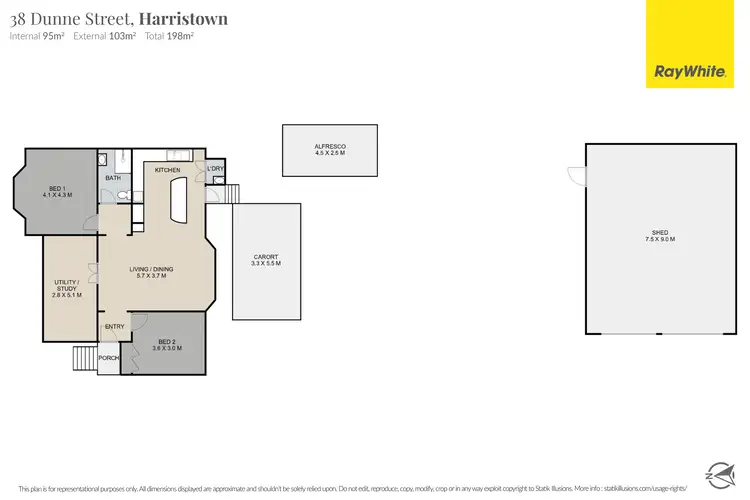Floorplan of Homely house listing, 38 Dunne Street, Harristown QLD 4350