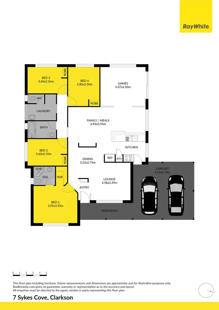Floorplan of Homely house listing, 7 Sykes Cove, Clarkson WA 6030