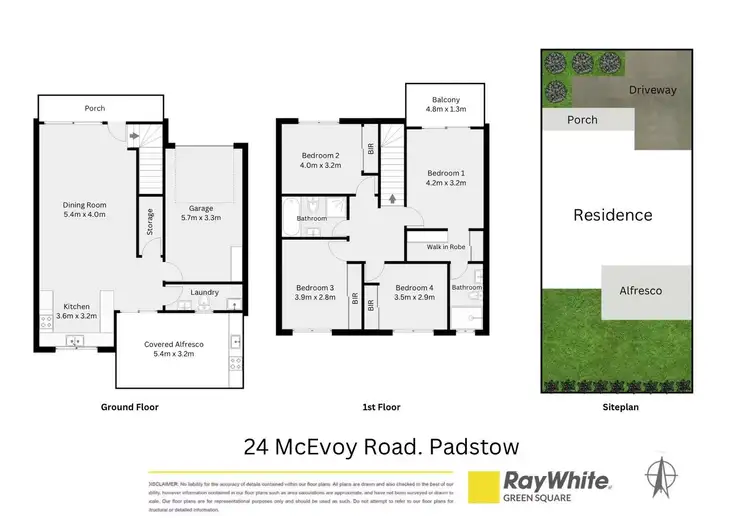 Floorplan of Homely semi-detached listing, 24 McEvoy Road, Padstow NSW 2211