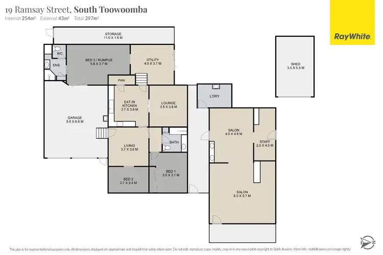 Floorplan of Homely house listing, 19 Ramsay Street, South Toowoomba QLD 4350