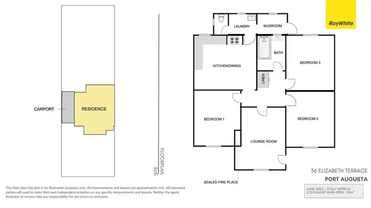 Floorplan of Homely house listing, 36 Elizabeth Terrace, Port Augusta SA 5700