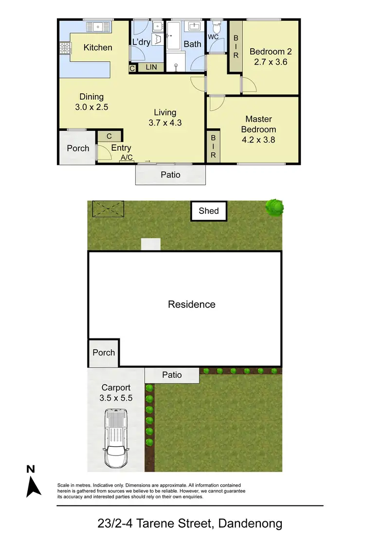 Floorplan of Homely unit listing, 23/2-4 Tarene Street, Dandenong VIC 3175