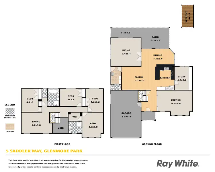 Floorplan of Homely house listing, 5 Saddler Way, Glenmore Park NSW 2745