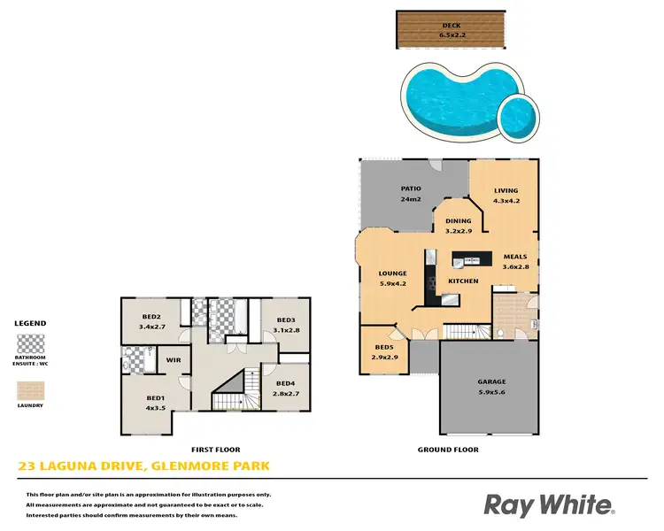 Floorplan of Homely house listing, 23 Laguna Drive, Glenmore Park NSW 2745
