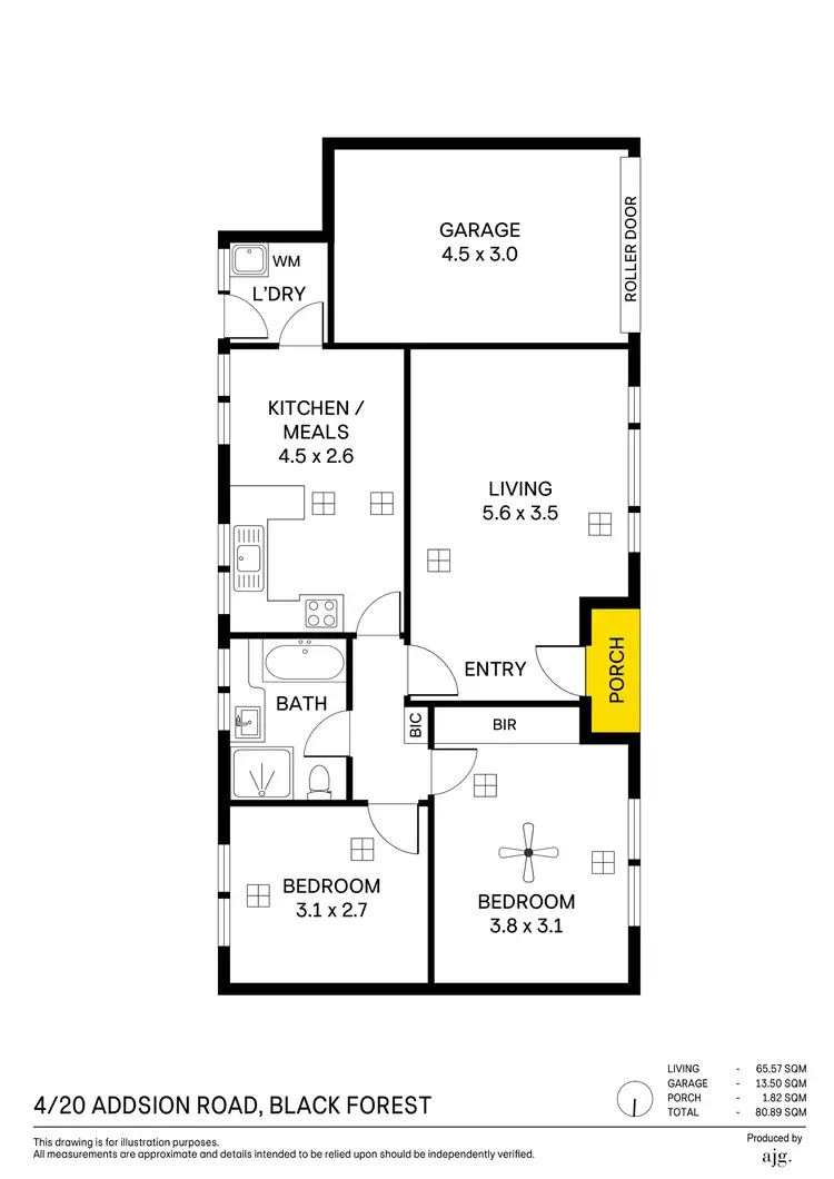 Floorplan of Homely apartment listing, 4/20 Addison Road, Black Forest SA 5035