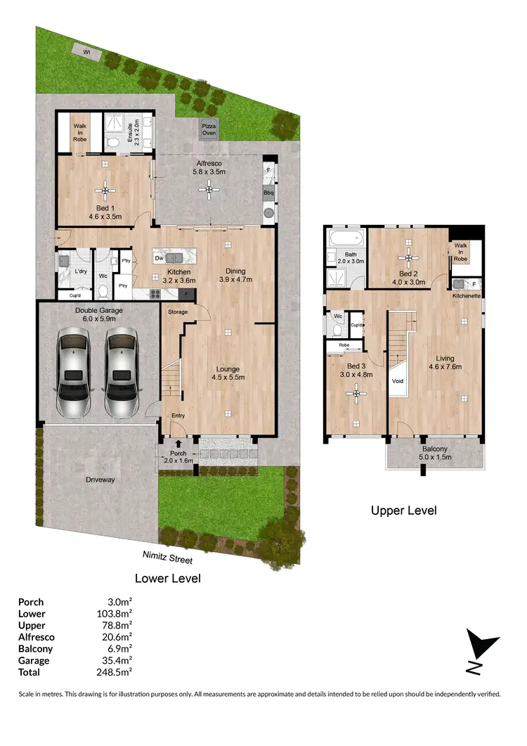 Floorplan of Homely house listing, 1A Nimitz Street, Henley Beach South SA 5022