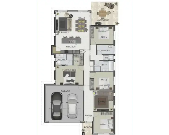 Floorplan of Homely house listing, 100 Ravensbourne Crescent, North Lakes QLD 4509