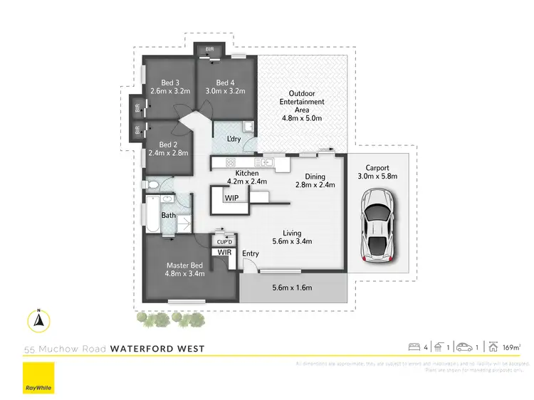 Floorplan of Homely house listing, 55 Muchow Road, Waterford West QLD 4133