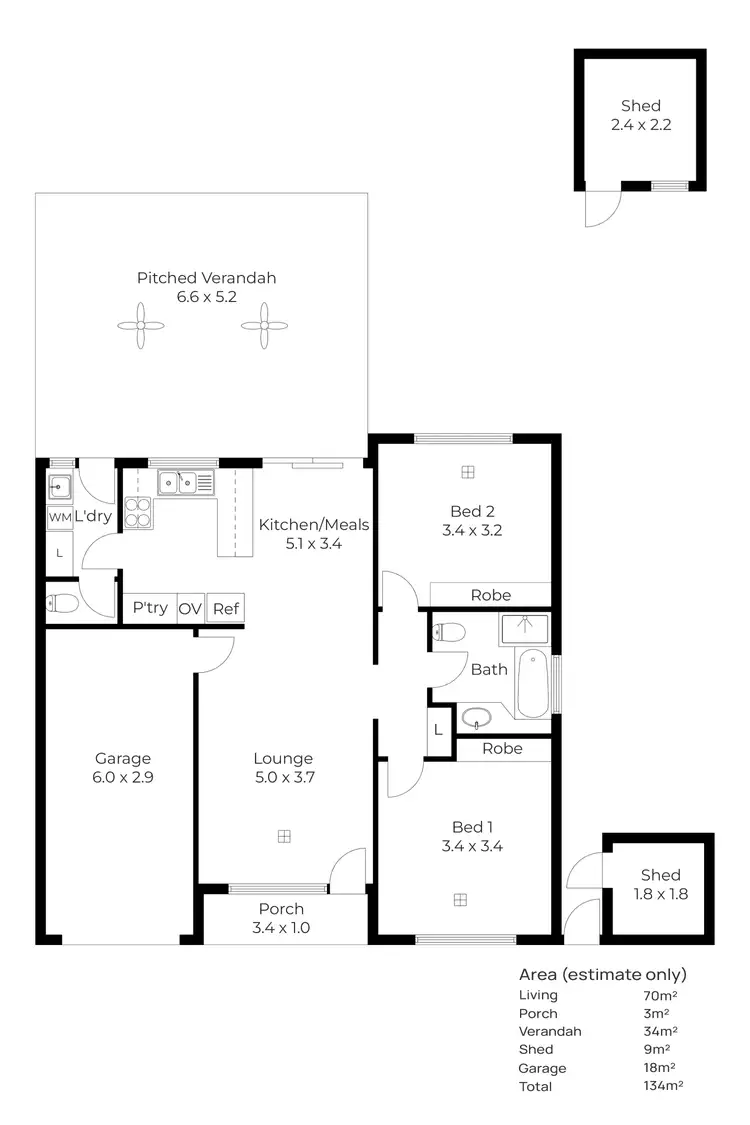 Floorplan of Homely unit listing, 5/26 Arnold Street, Underdale SA 5032