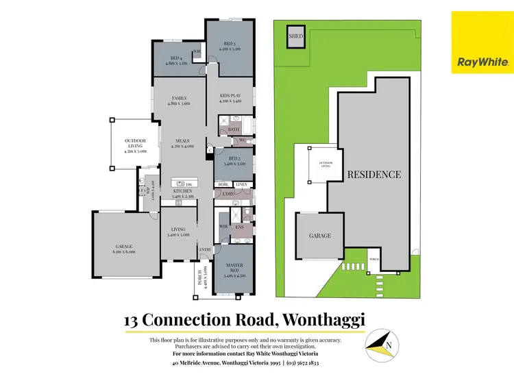Floorplan of Homely house listing, 13 Connection Road, Wonthaggi VIC 3995