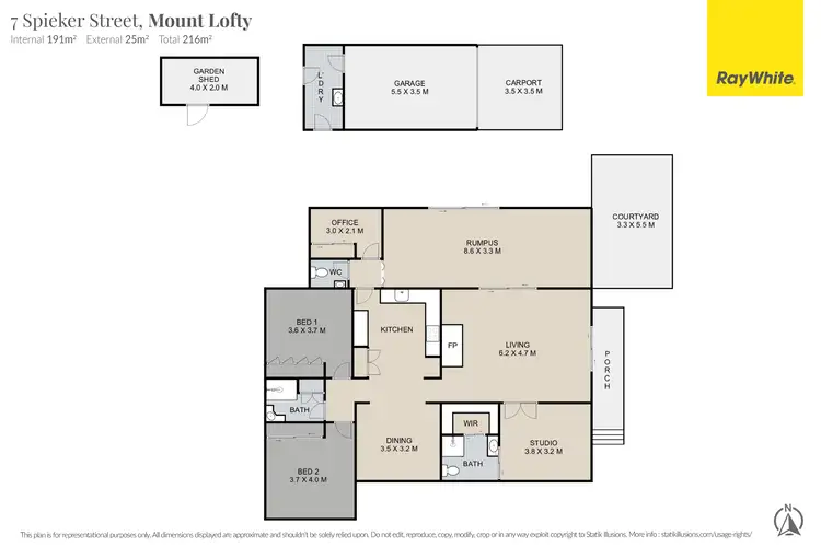 Floorplan of Homely house listing, 7 Spieker Street, Mount Lofty QLD 4350