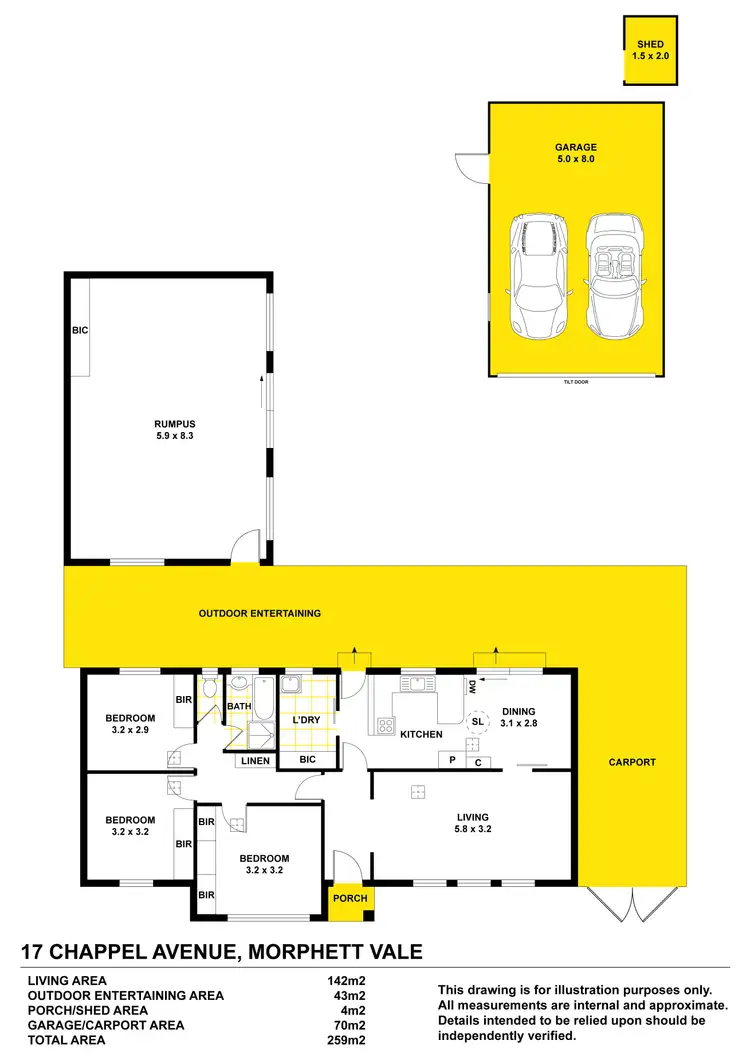 Floorplan of Homely house listing, 17 Chappel Avenue, Morphett Vale SA 5162