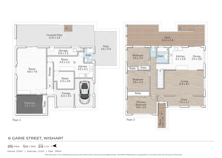 Floorplan of Homely house listing, 6 Garie Street, Wishart QLD 4122