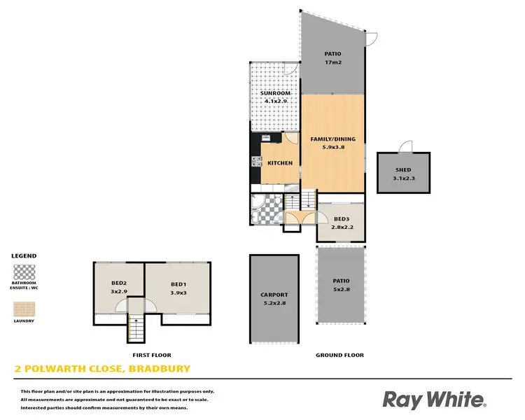 Floorplan of Homely house listing, 2 Polwarth Close, Bradbury NSW 2560