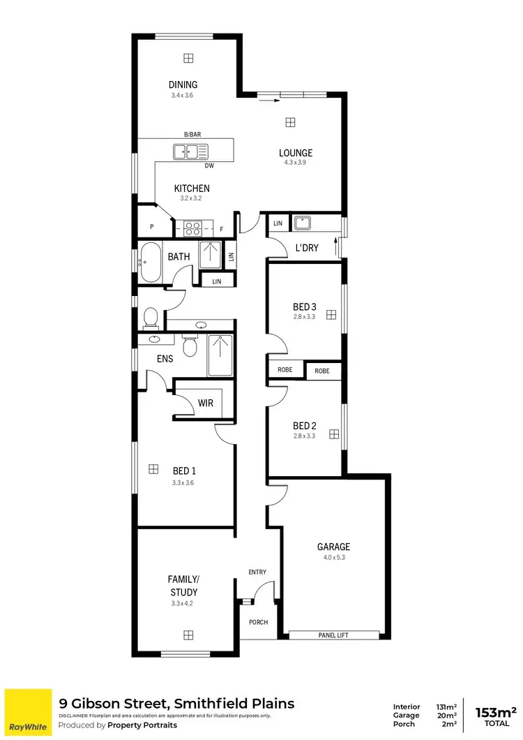 Floorplan of Homely house listing, 9 Gibson Street, Smithfield Plains SA 5114
