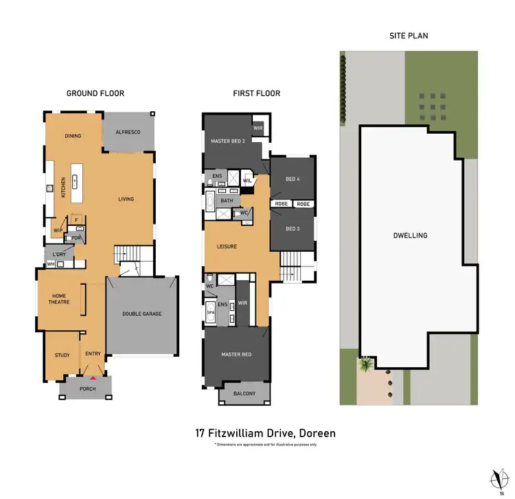 Floorplan of Homely house listing, 17 Fitzwilliam Drive, Doreen VIC 3754