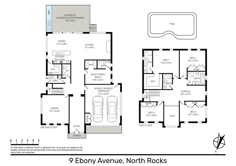 Floorplan of Homely house listing, 9 Ebony Avenue, North Rocks NSW 2151