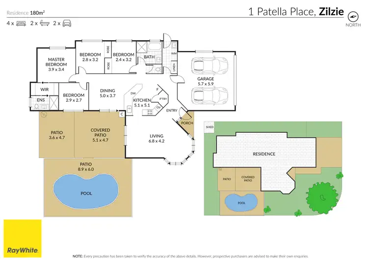 Floorplan of Homely house listing, 1 Patella Place, Zilzie QLD 4710
