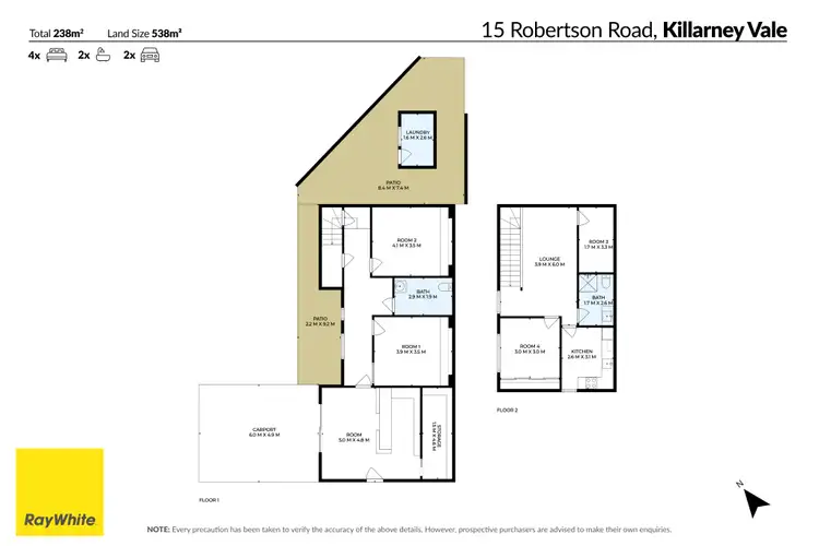 Floorplan of Homely house listing, 15 Robertson Road, Killarney Vale NSW 2261