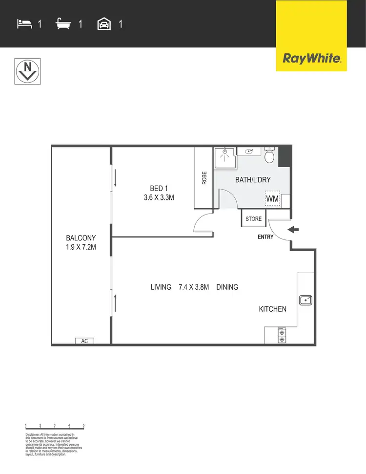 Floorplan of Homely apartment listing, 75/15 Braybrooke Street, Bruce ACT 2617