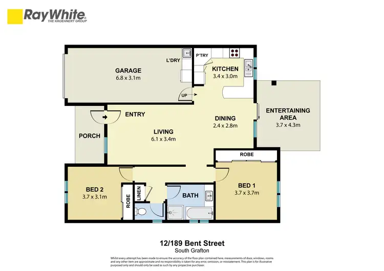 Floorplan of Homely house listing, 12/189 Bent Street, South Grafton NSW 2460