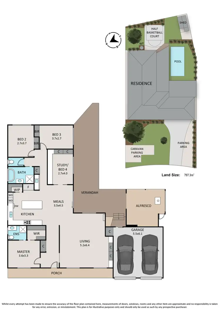 Floorplan of Homely house listing, 4 Netherplace Drive, Frankston VIC 3199