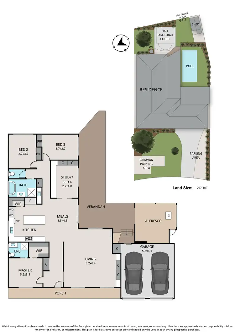Floorplan of Homely house listing, 4 Netherplace Drive, Frankston VIC 3199
