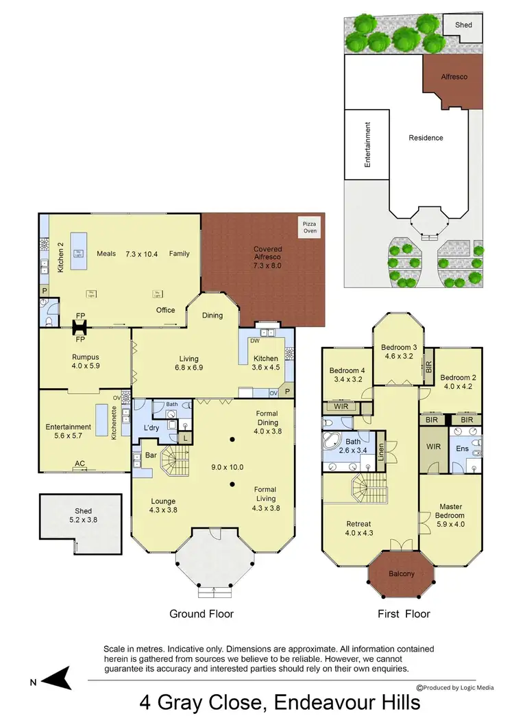 Floorplan of Homely house listing, 4 Gray Close, Endeavour Hills VIC 3802