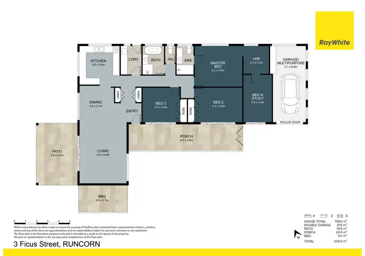 Floorplan of Homely house listing, 3 Ficus Street, Runcorn QLD 4113
