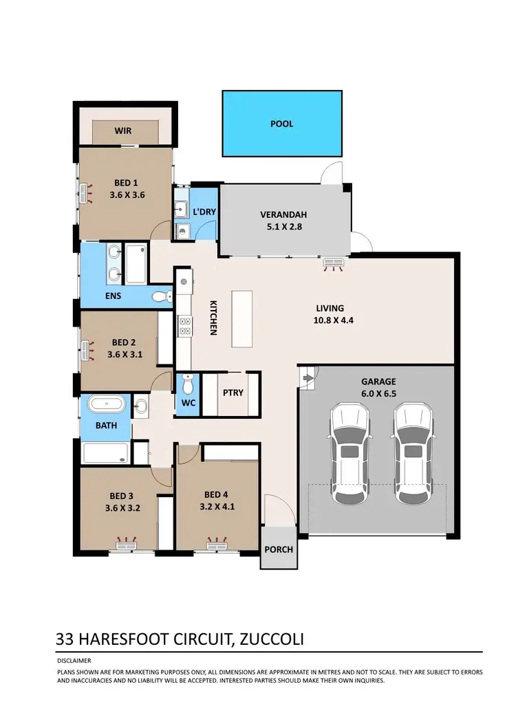 Floorplan of Homely house listing, 33 Haresfoot Circuit, Zuccoli NT 832