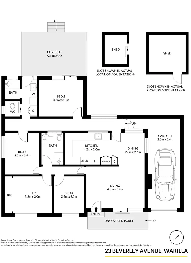 Floorplan of Homely house listing, 23 Beverley Avenue, Warilla NSW 2528