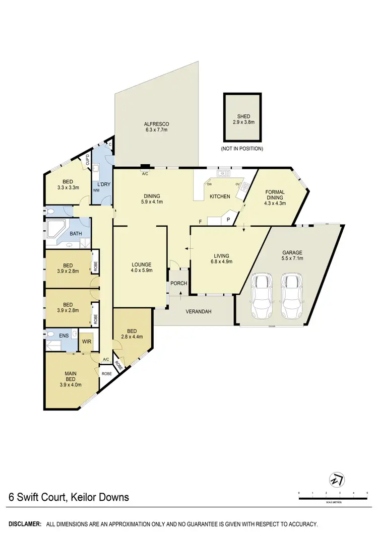 Floorplan of Homely house listing, 6 Swift Court, Keilor Downs VIC 3038