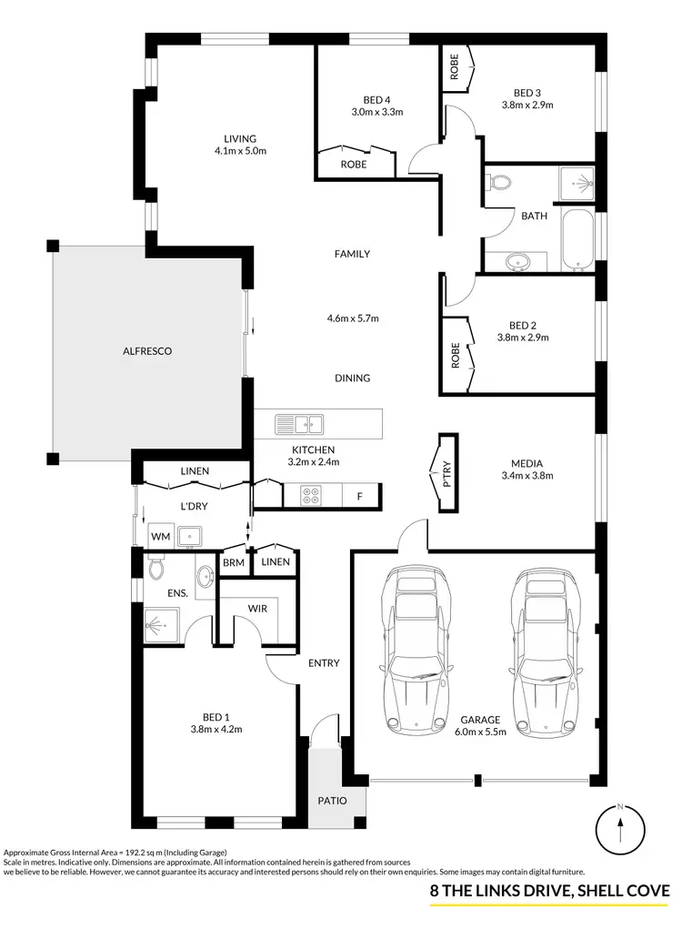 Floorplan of Homely house listing, 8 The Links Drive, Shell Cove NSW 2529