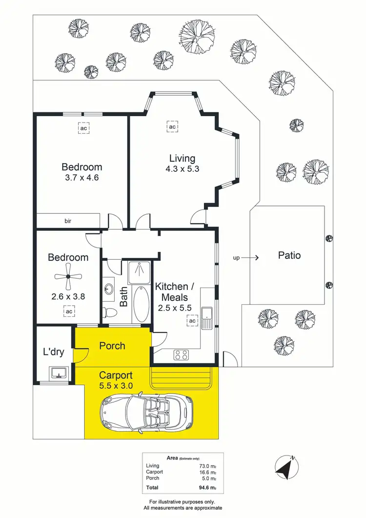 Floorplan of Homely unit listing, 1/469 Fullarton Road, Highgate SA 5063