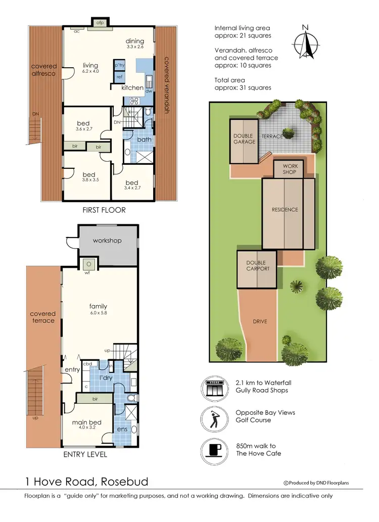 Floorplan of Homely house listing, 1 Hove Road, Rosebud VIC 3939