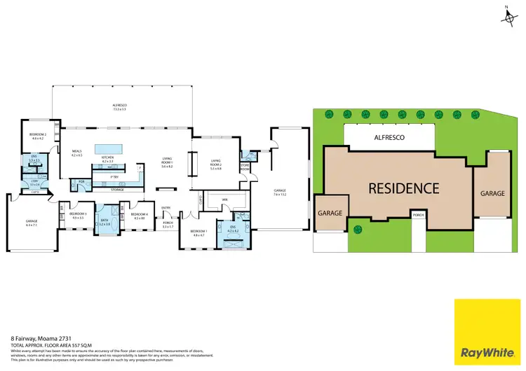 Floorplan of Homely house listing, 8 Fairway Views, Moama NSW 2731