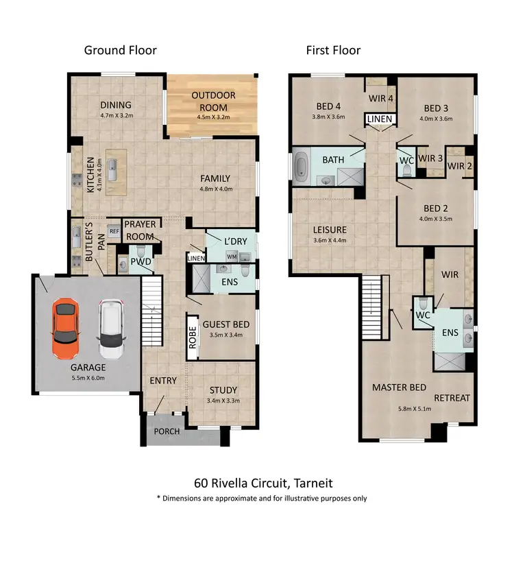 Floorplan of Homely house listing, 60 Rivella Circuit, Tarneit VIC 3029