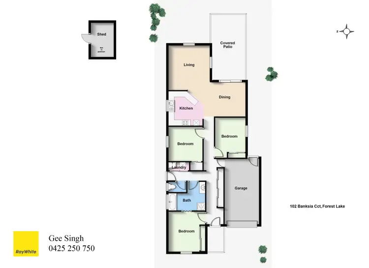 Floorplan of Homely house listing, 102 Banksia Circuit, Forest Lake QLD 4078